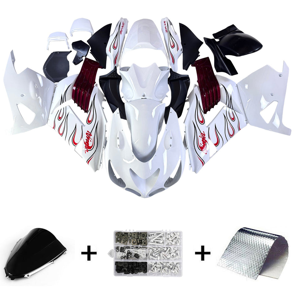 カワサキ ZX14R ZZR1400 2006-2011 用インジェクションフェアリングキットボディワーク