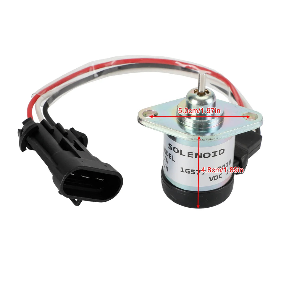 12V 3端子燃料遮断ソレノイド クボタ 1G577-60010 1G577-60011用