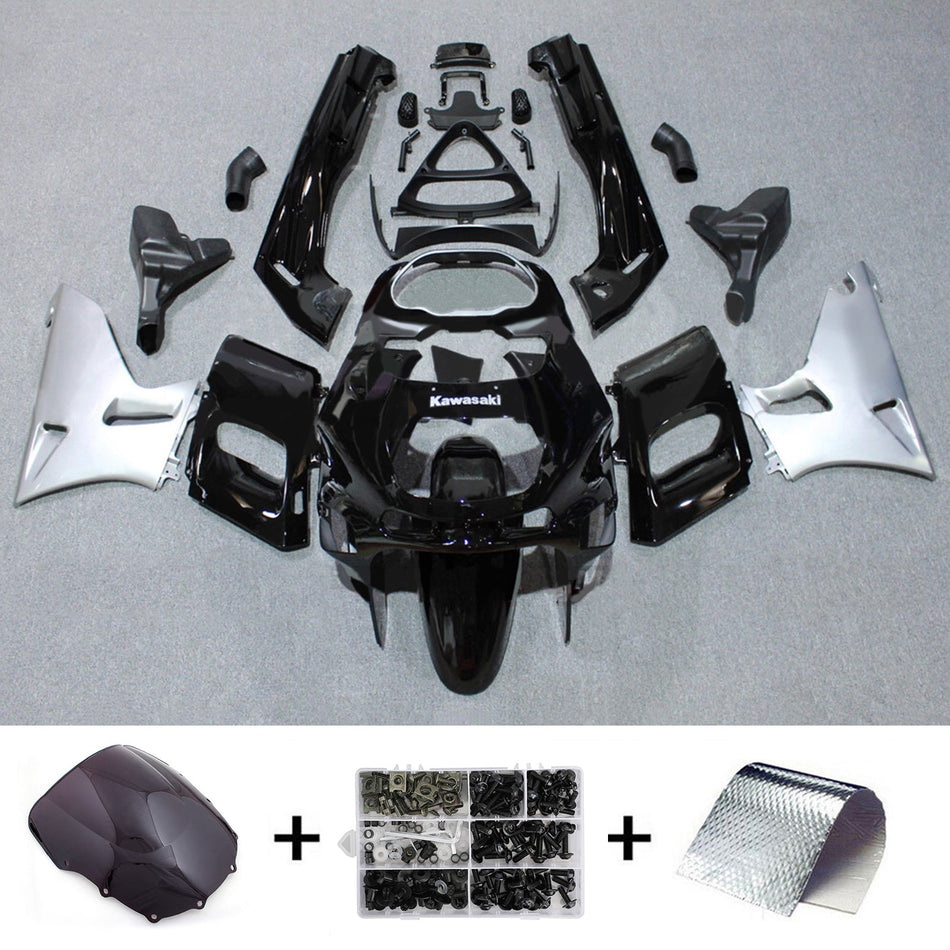 インジェクションフェアリングキット ボディワーク プラスチック ABS カワサキ ZZR400 1993-2007 ZZR600 1998-2003 に適合
