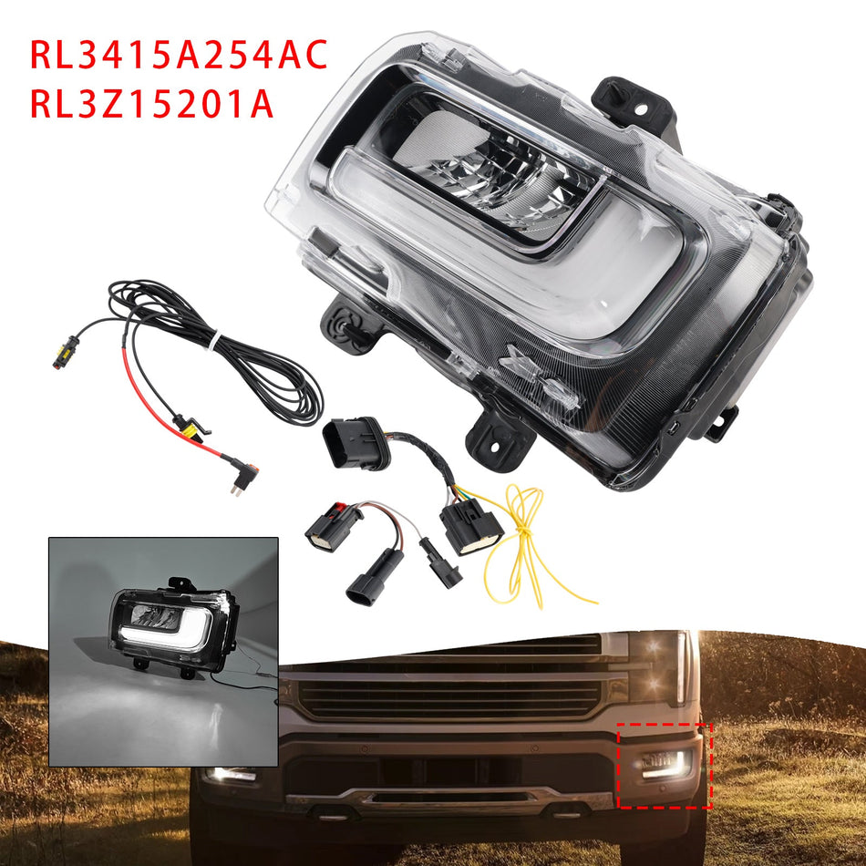 2024-2025 フォード F150 左 LED フロント フォグランプ RL3415A254AC RL3Z15201A