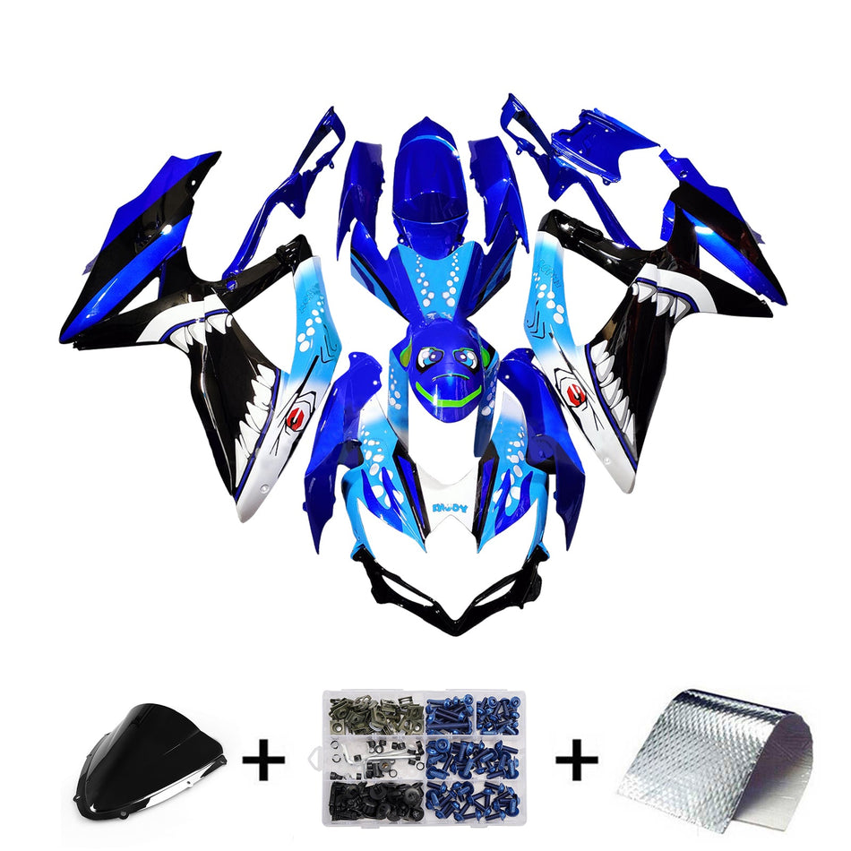 スズキ GSXR 600/750 2008-2010 K8 用 インジェクションフェアリングキット ボディワーク プラスチック ABS