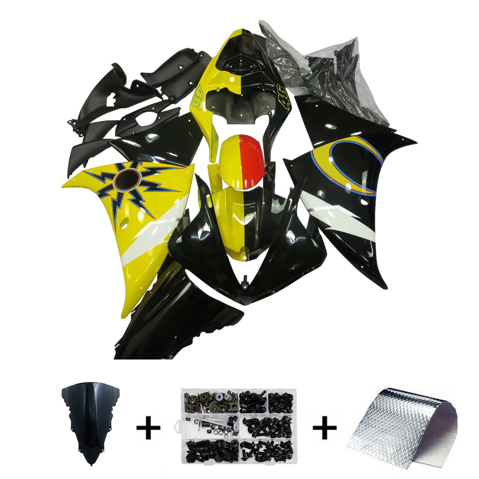 ヤマハ YZFR1 YZF-R1 2012-2014 用 インジェクションフェアリングキット ボディワーク プラスチック ABS