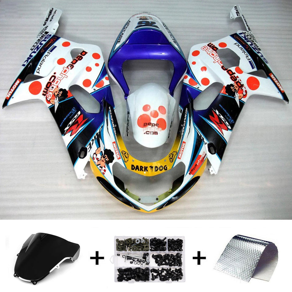スズキ GSXR600 2001-2003 GSXR750 2000-2003 K1 用インジェクションフェアリングキット ボディワーク
