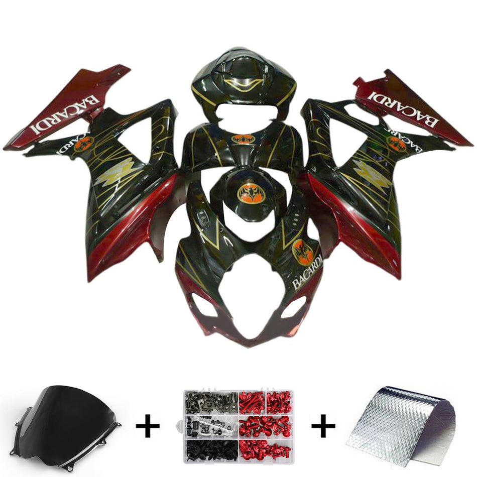 2007-2008 スズキ GSXR1000 K7 フェアリングキット ボディワーク プラスチック ABS