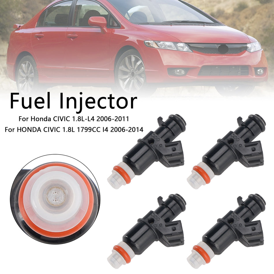 4個入り燃料インジェクター 16450-PWC-J01 ホンダ シビック 1.8L 2006-2014 MP4274
