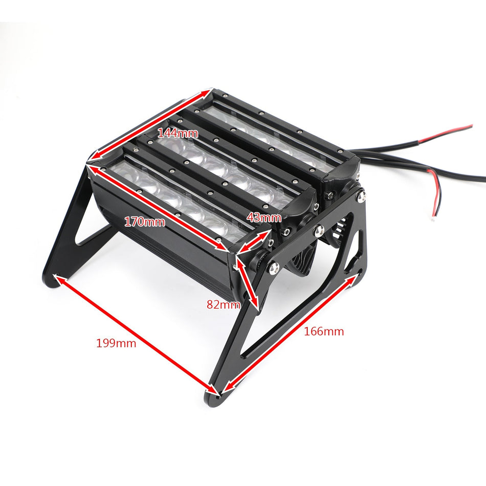 ホンダ MSX125/SF Grom 125 2013-2019 用 3 列改良 LED ヘッドライト ヘッドランプ