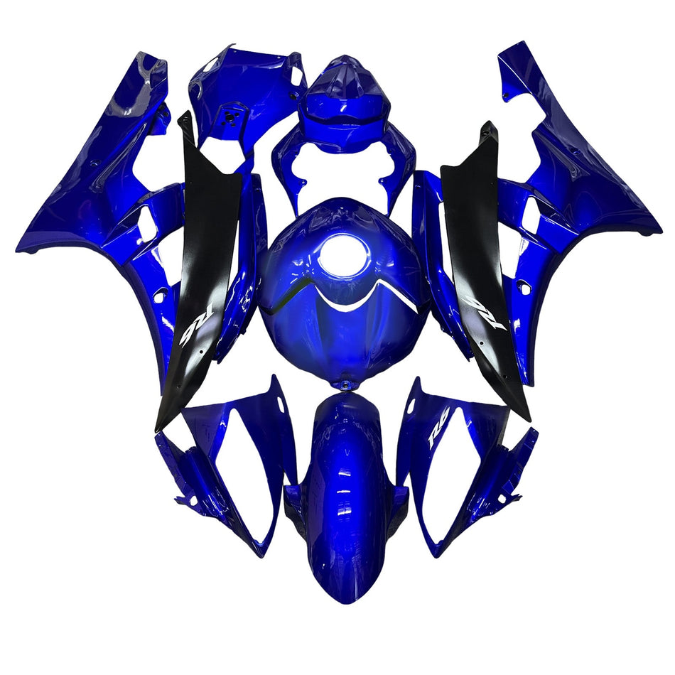インジェクションフェアリングキット ボディワーク プラスチック ABS ヤマハ YZFR6 YZF-R6 2006-2007用