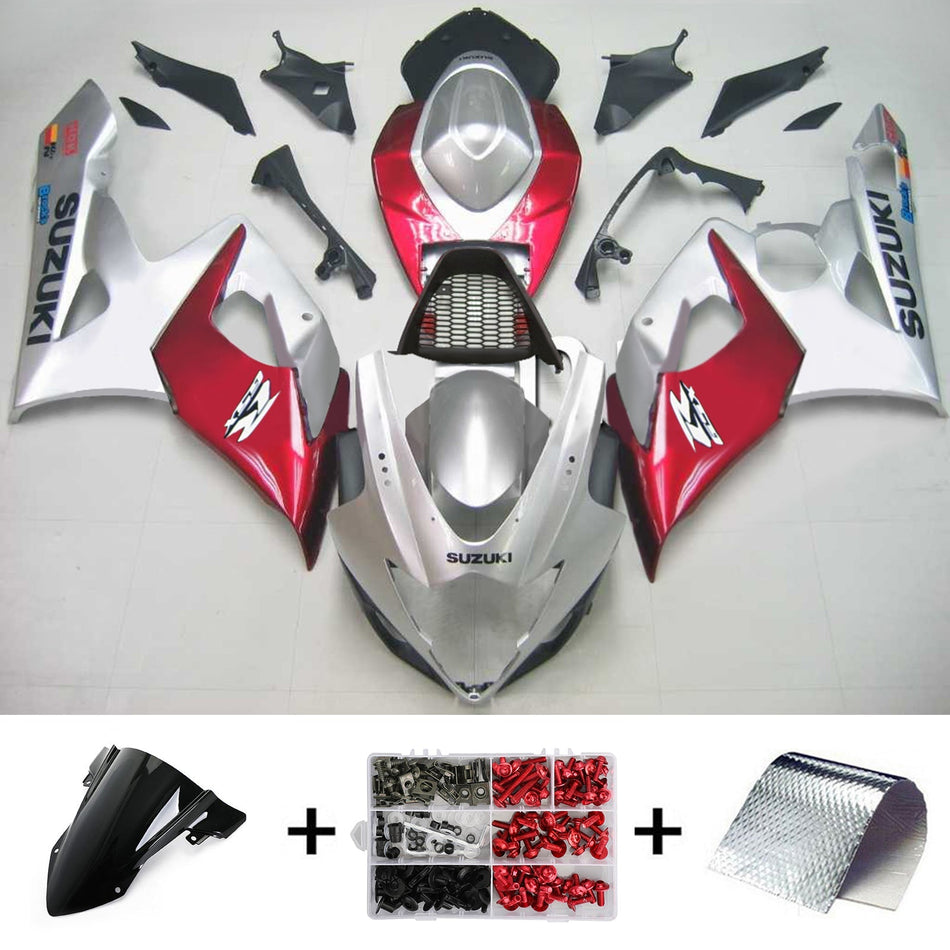 2005-2006 スズキ GSXR1000 K5 Amotopart インジェクションフェアリングキット ボディワーク プラスチック ABS #132