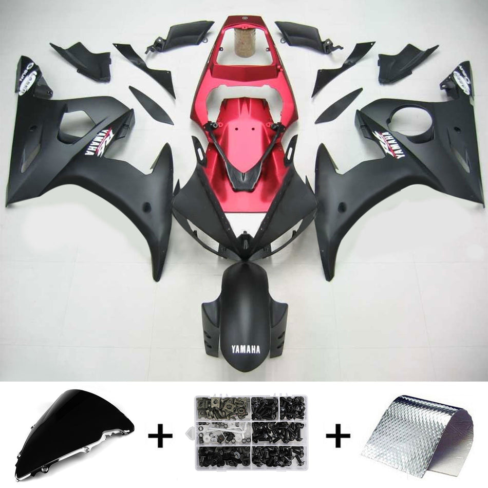 2003-2004 ヤマハ YZF 600 R6 2006-2009 R6S Amotopart インジェクションフェアリングキット ボディワーク プラスチック ABS #107