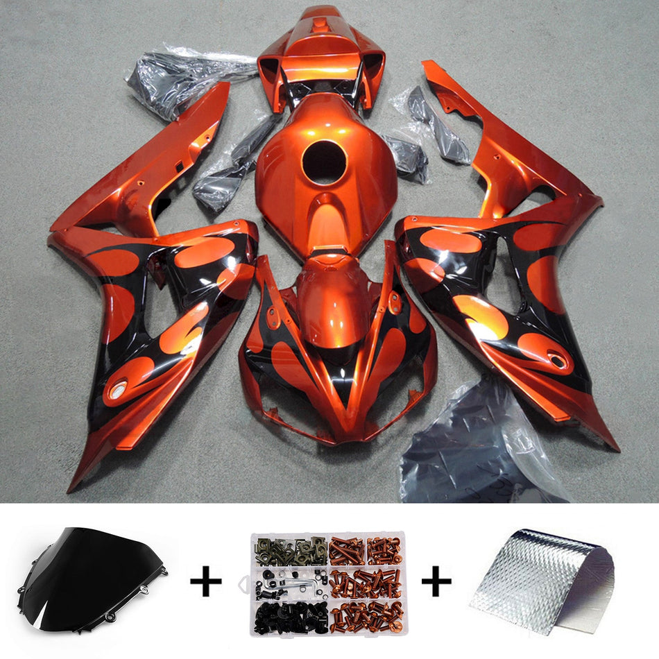 ホンダ CBR1000RR 2006-2007 用インジェクション フェアリングキット ボディワーク プラスチック ABS