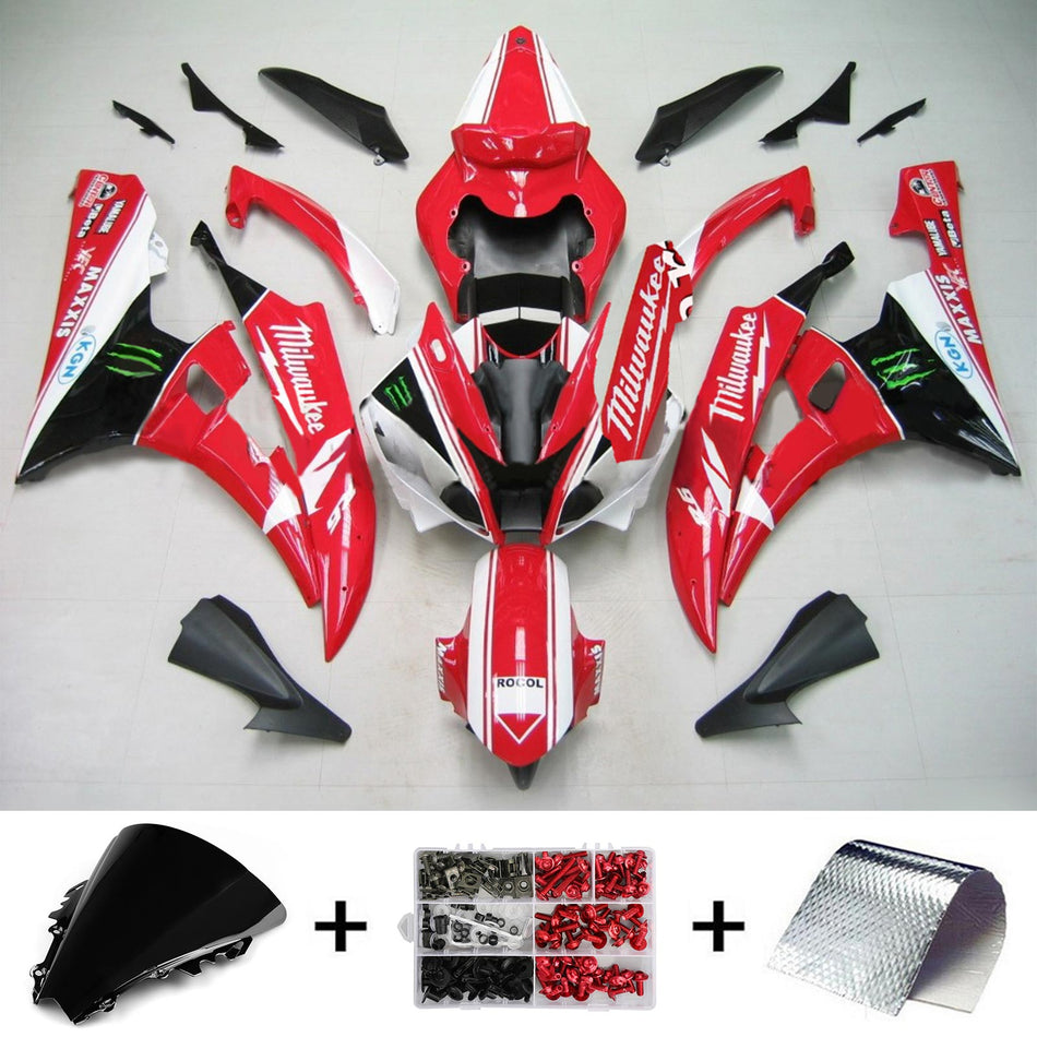 2006-2007 ヤマハ YZF 600 R6 Amotopart インジェクションフェアリングキット ボディワーク プラスチック ABS #142