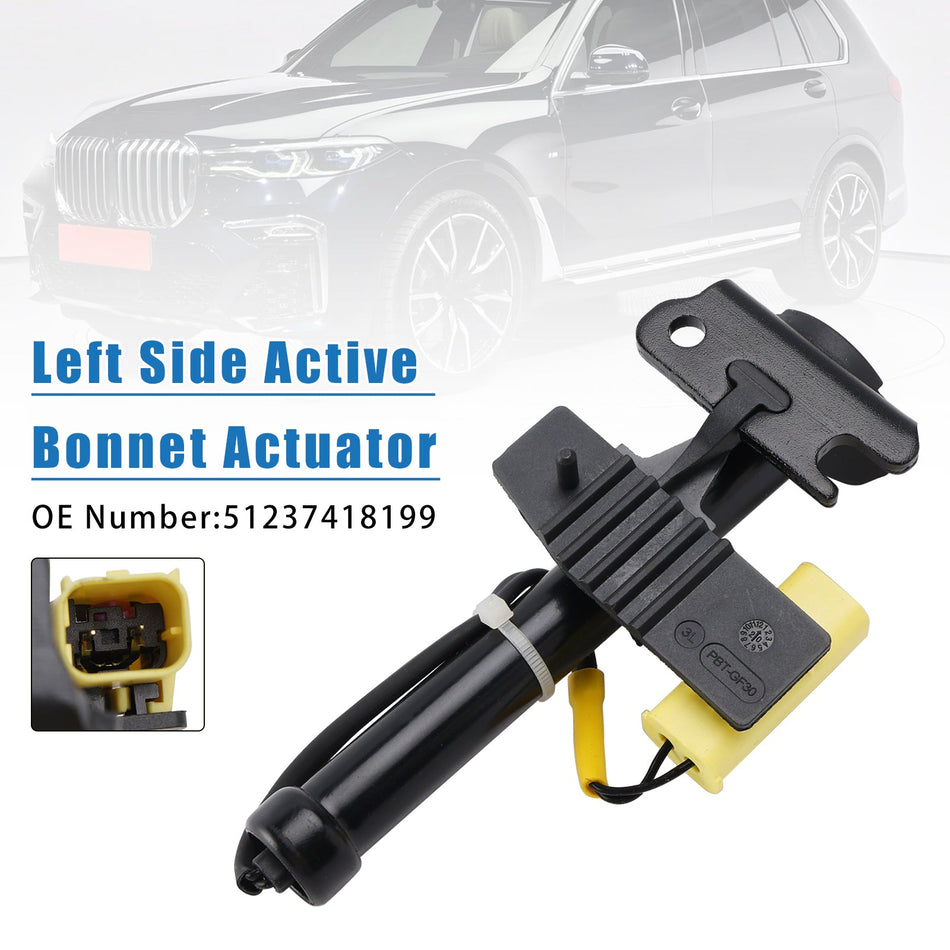 BMW X5 G05 X6 G06 X7 2017-2020用 左側アクティブボンネットアクチュエーター 51237418199