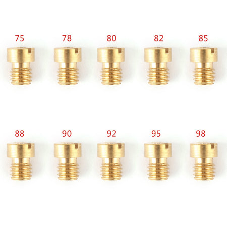 10PCS 5MM Carburettor Main Jets Nozzle Set For Dellorto Carburetor 75-98 Carb