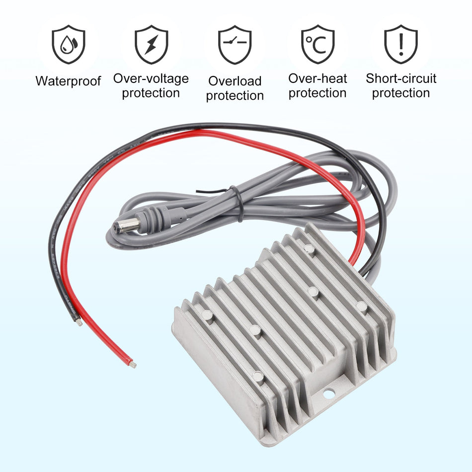 ミニ12VアダプターDCステップアップコンバーター12V/24Vから57V 4.5A 256Wスマートブースト