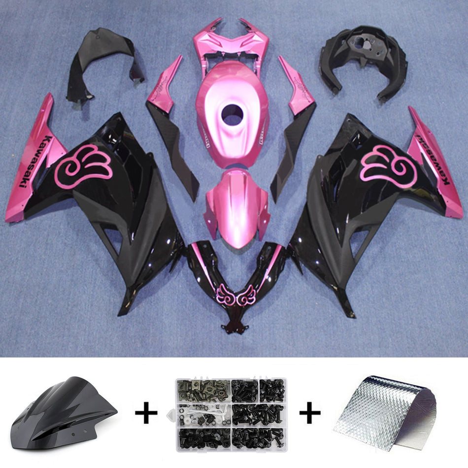インジェクションフェアリングキット ボディワーク プラスチック ABS カワサキ EX300 Ninja300 2013-2024 に適合