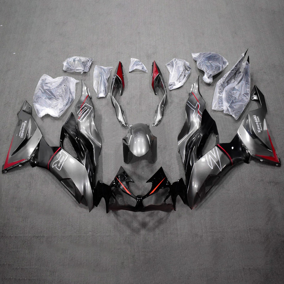 インジェクションフェアリングキット ボディワーク プラスチック ABS カワサキ ZX6R 2019-2023 に適合