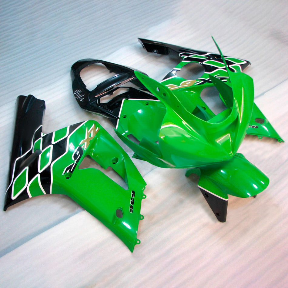 インジェクションフェアリングキット ボディワーク プラスチック ABS カワサキ ZX6R 636 2003-2004 に適合