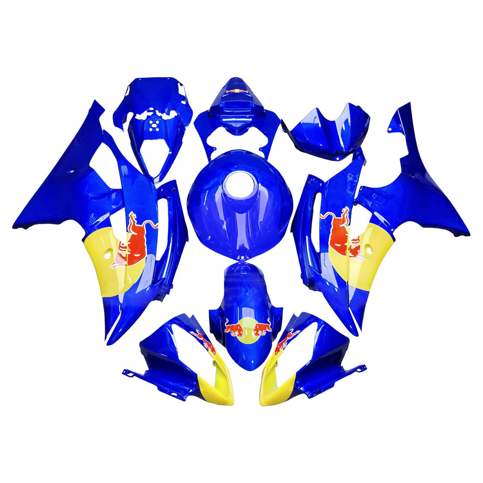 インジェクションフェアリングキット ボディワーク プラスチック ABS ヤマハ YZFR6 YZF-R6 2008-2016用