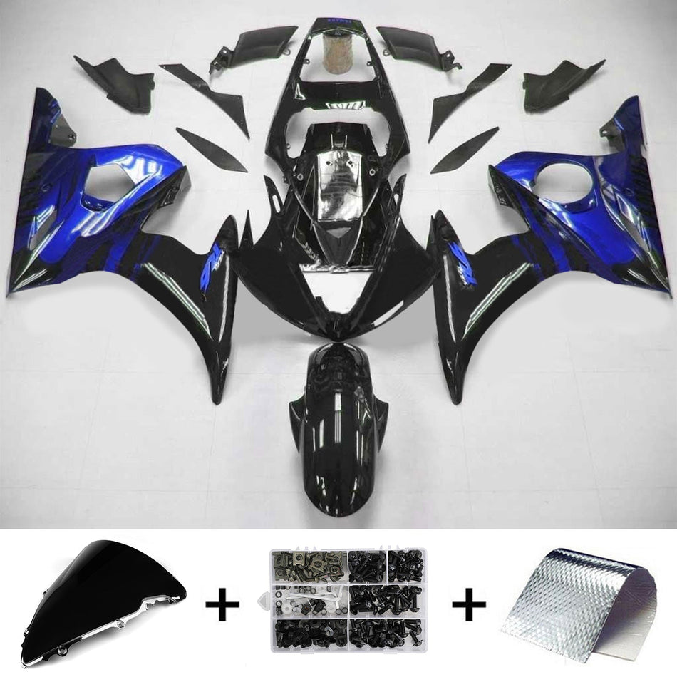 2003-2004 ヤマハ YZF 600 R6 2006-2009 R6S Amotopart インジェクションフェアリングキット ボディワーク プラスチック ABS #121