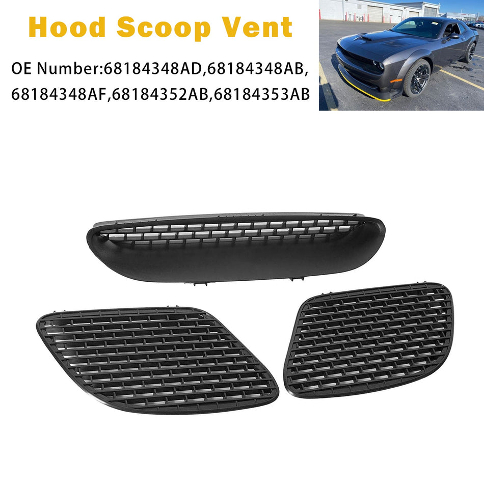 フードスクープベント 68184348AD ダッジ チャレンジャー SRT 15-18 R/T Scat 2019-2023用