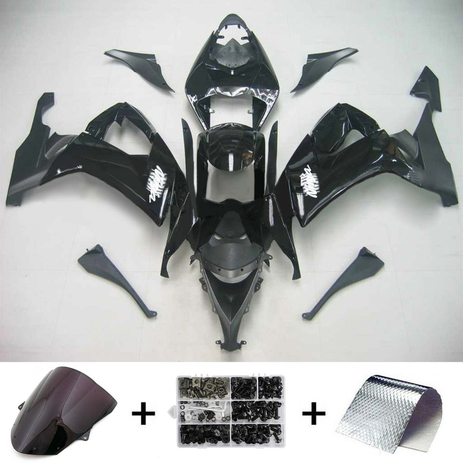 2008-2010 カワサキ ZX10R Amotopart インジェクションフェアリングキット ボディワーク プラスチック ABS #109