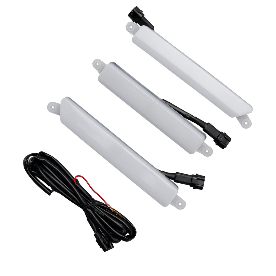 2015-2019 フォード レンジャー T7 レンジャー ラプター スタイル フロント バンパー グリル グリル ホワイト LED ライト