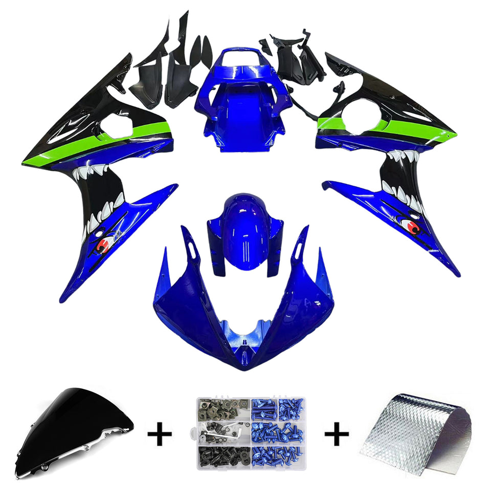 2003-2004 ヤマハ YZF 600 R6 / 2006-2009 R6S インジェクションフェアリングキット ボディワーク プラスチック ABS #150
