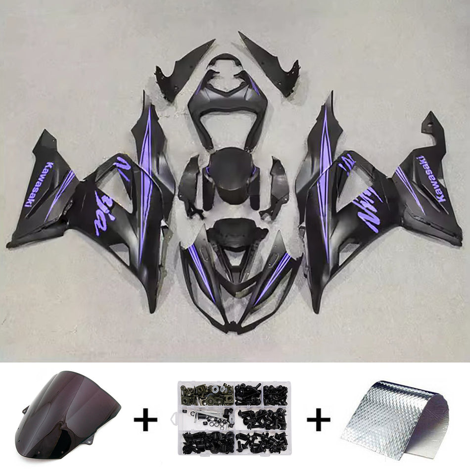 インジェクションフェアリングキット ボディワーク プラスチック ABS カワサキ ZX6R 636 2013-2018 に適合