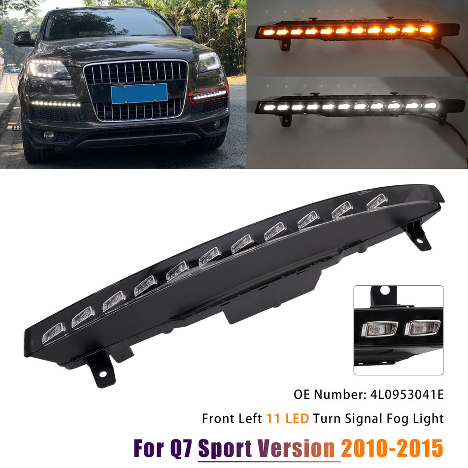 2010-2015 アウディ スポーツバージョン Q7 フロント左 11 LED ターンシグナル フォグランプ 4L0953041E