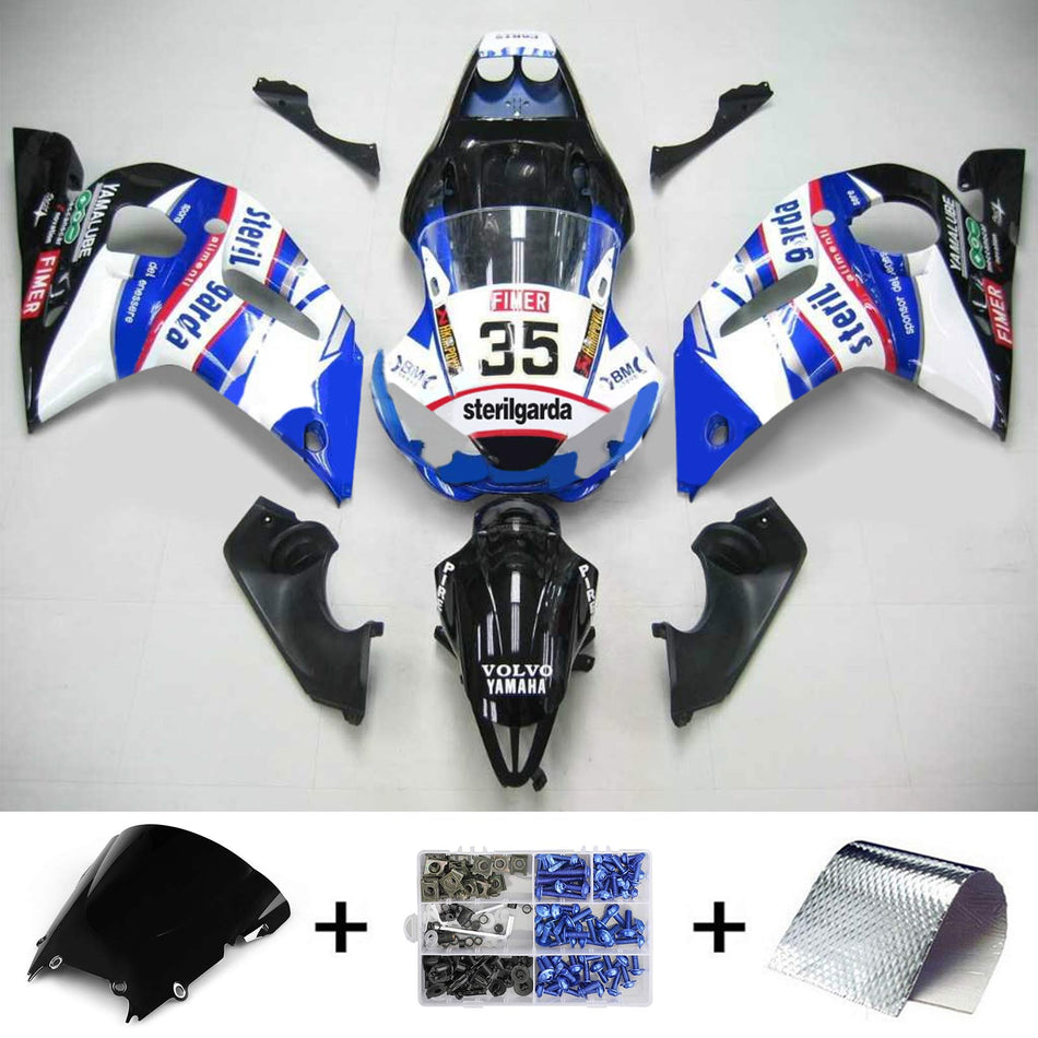 1998-2002 ヤマハ YZF 600 R6 インジェクションフェアリングキット ボディワーク プラスチック ABS #106