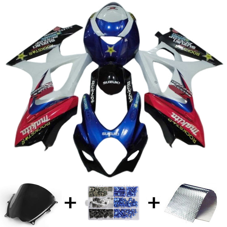 2007-2008 スズキ GSXR1000 K7 フェアリングキット ボディワーク プラスチック ABS
