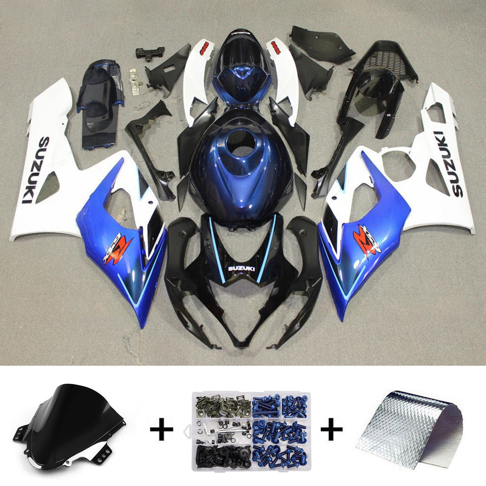 スズキ GSXR1000 2005-2006 K5 用 インジェクションフェアリングキット ボディワーク プラスチック ABS