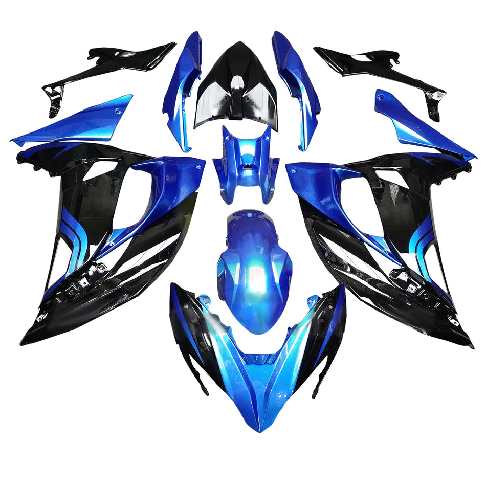 インジェクションフェアリングキット ボディワーク プラスチック ABS カワサキ ER-6F Ninja650R 2017-2019 に適合
