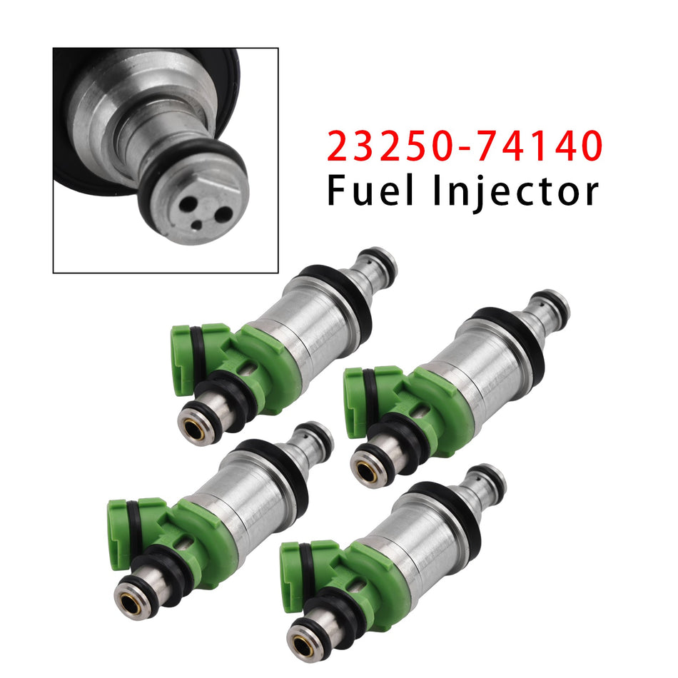 トヨタ カムリ セリカ ソラーラ 2.2L RAV4 94-00用燃料インジェクター 4個セット 23250-74140
