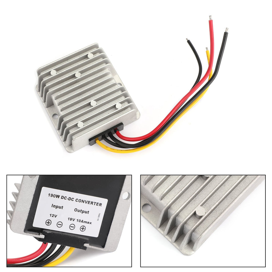 12V ～ 19V 10A 190W DC-DC 昇圧ステップアップ電源コンバータ電圧レギュレータモジュール