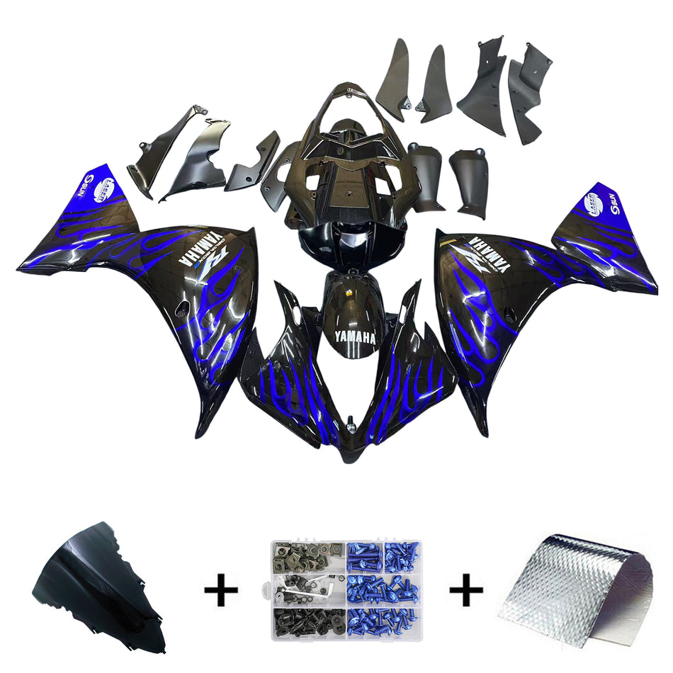 2012-2014 ヤマハ YZF 1000 R1 Amotopart インジェクションフェアリングキット ボディワーク プラスチック ABS #105