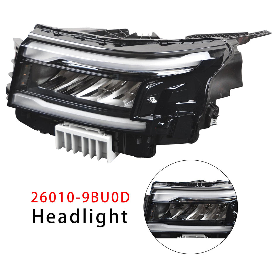 2022-2025年式 日産フロンティア用 フロント左LEDヘッドライト（デイタイムランニングライト付き）26010-9BU0D