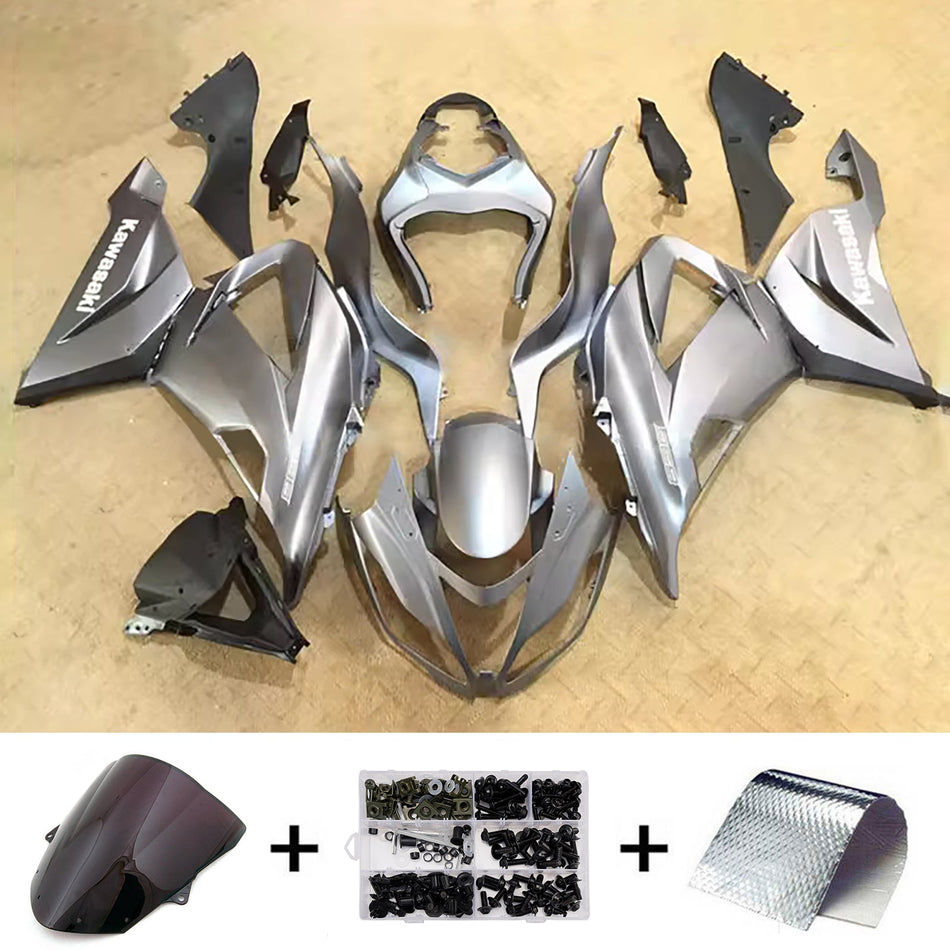 インジェクションフェアリングキット ボディワーク プラスチック ABS カワサキ ZX6R 636 2013-2018 に適合