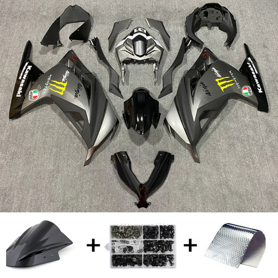 2013-2024 カワサキ EX300/Ninja300 インジェクションフェアリングキット ボディワーク プラスチック ABS