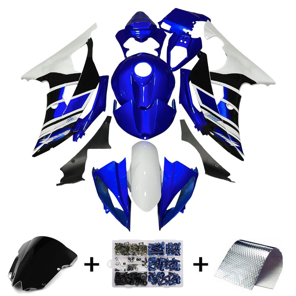 インジェクションフェアリングキット ボディワーク プラスチック ABS ヤマハ YZFR6 YZF-R6 2008-2016用