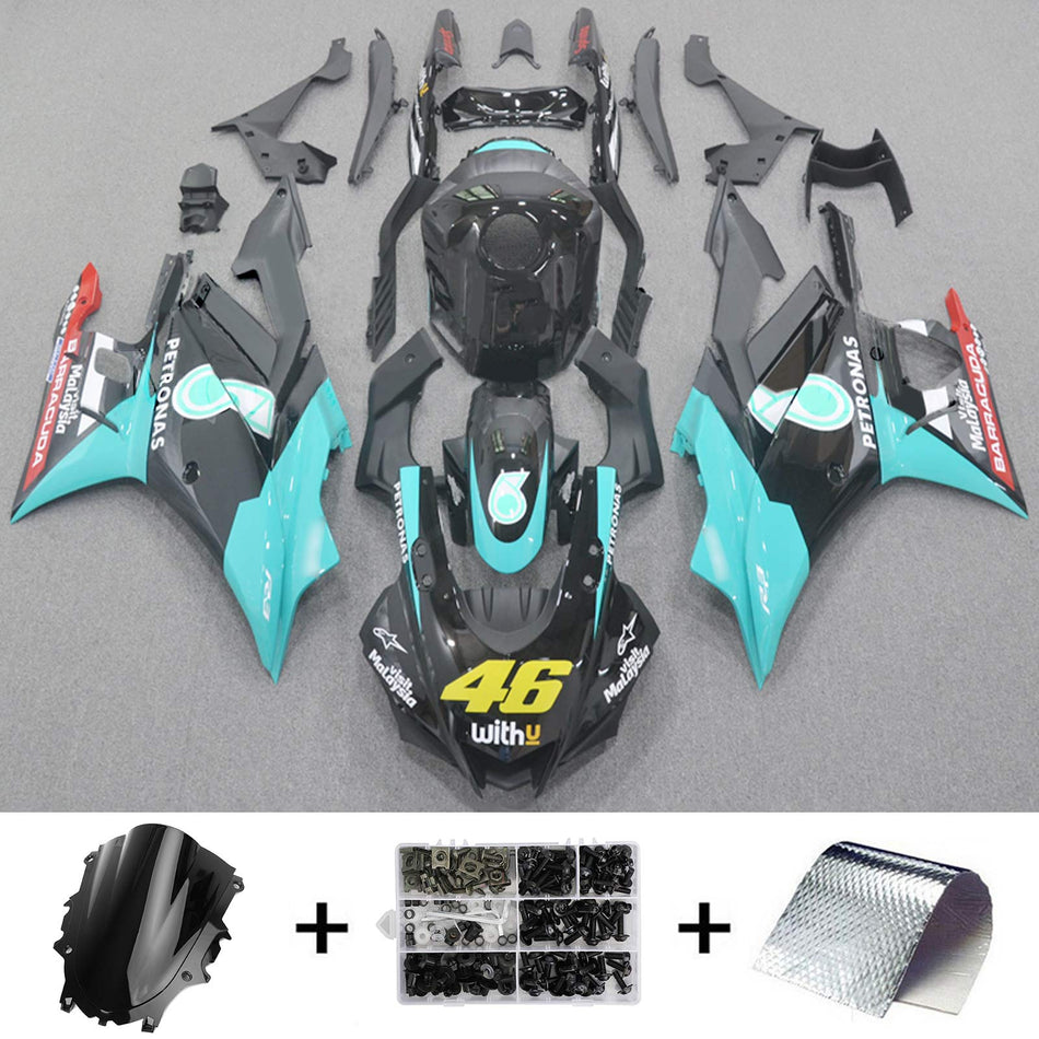 2019-2021 ヤマハ YZF-R3 R25 Amotopart インジェクションフェアリングキット ボディワーク プラスチック ABS #107