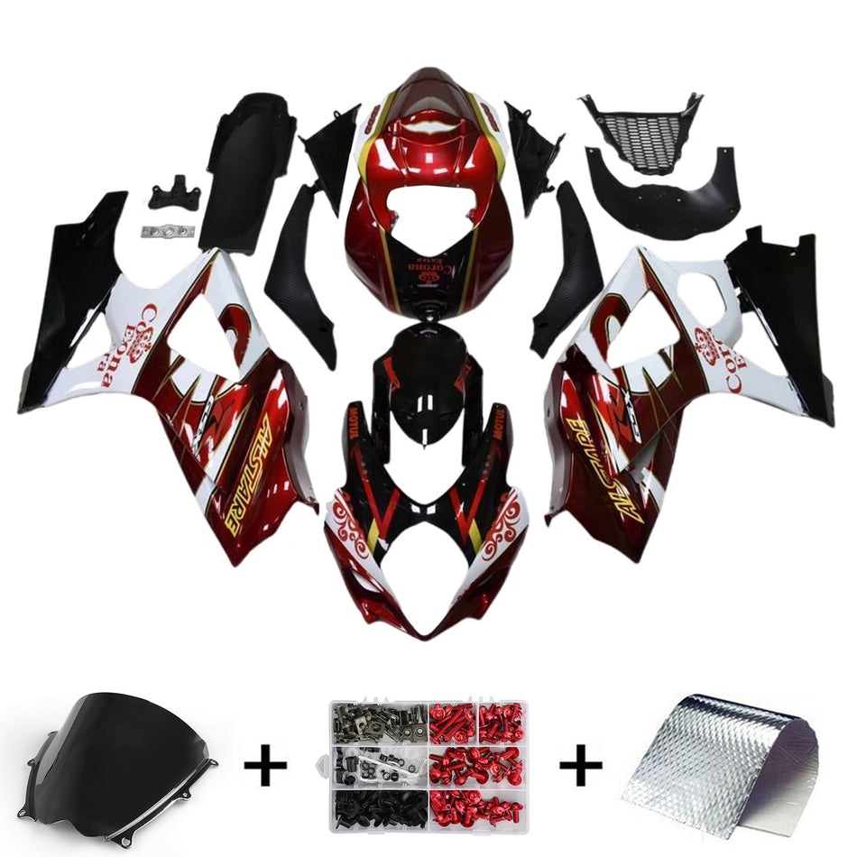 2007-2008 スズキ GSXR1000 K7 フェアリングキット ボディワーク プラスチック ABS