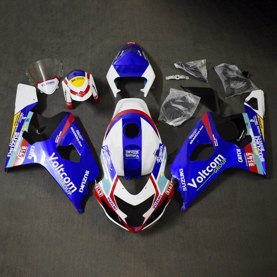 インジェクションフェアリングキット ボディワーク プラスチック ABS スズキ GSXR 600/750 2004-2005 K4用
