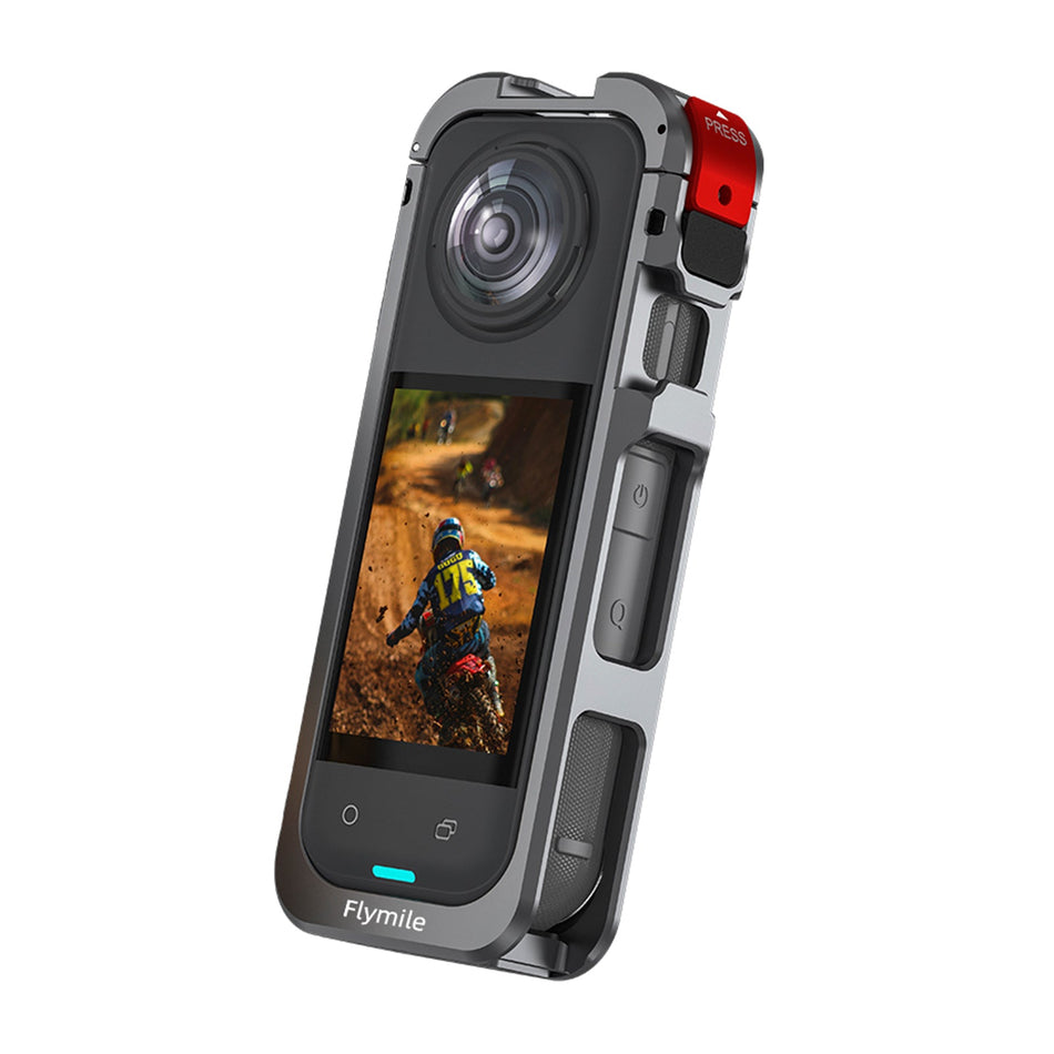 Insta360 X5用ユーティリティフレームケースケージ保護ケースシリコンレンズキャップガード