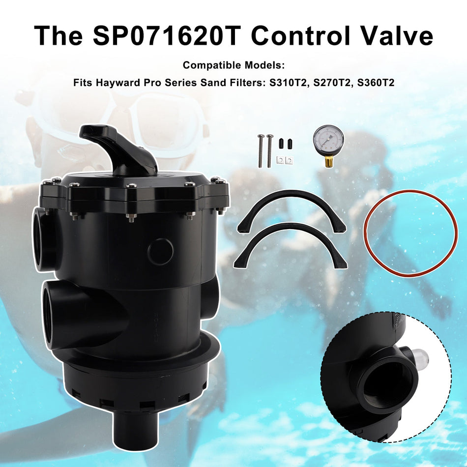 SP071620T バリフロートップマウントマルチポートバルブ（Hayward ProシリーズS S310T2用）