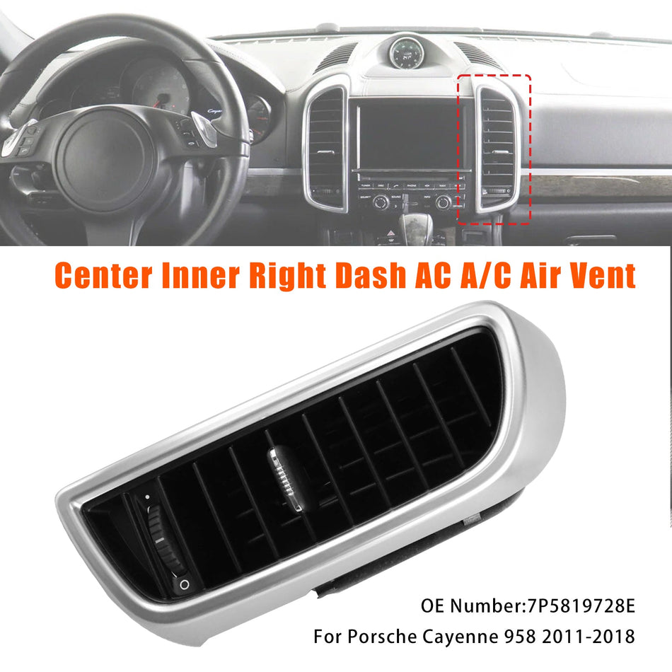 ポルシェ カイエン 958 2011-2018 用 センター右ダッシュ A/C エアベント 7P5819704D