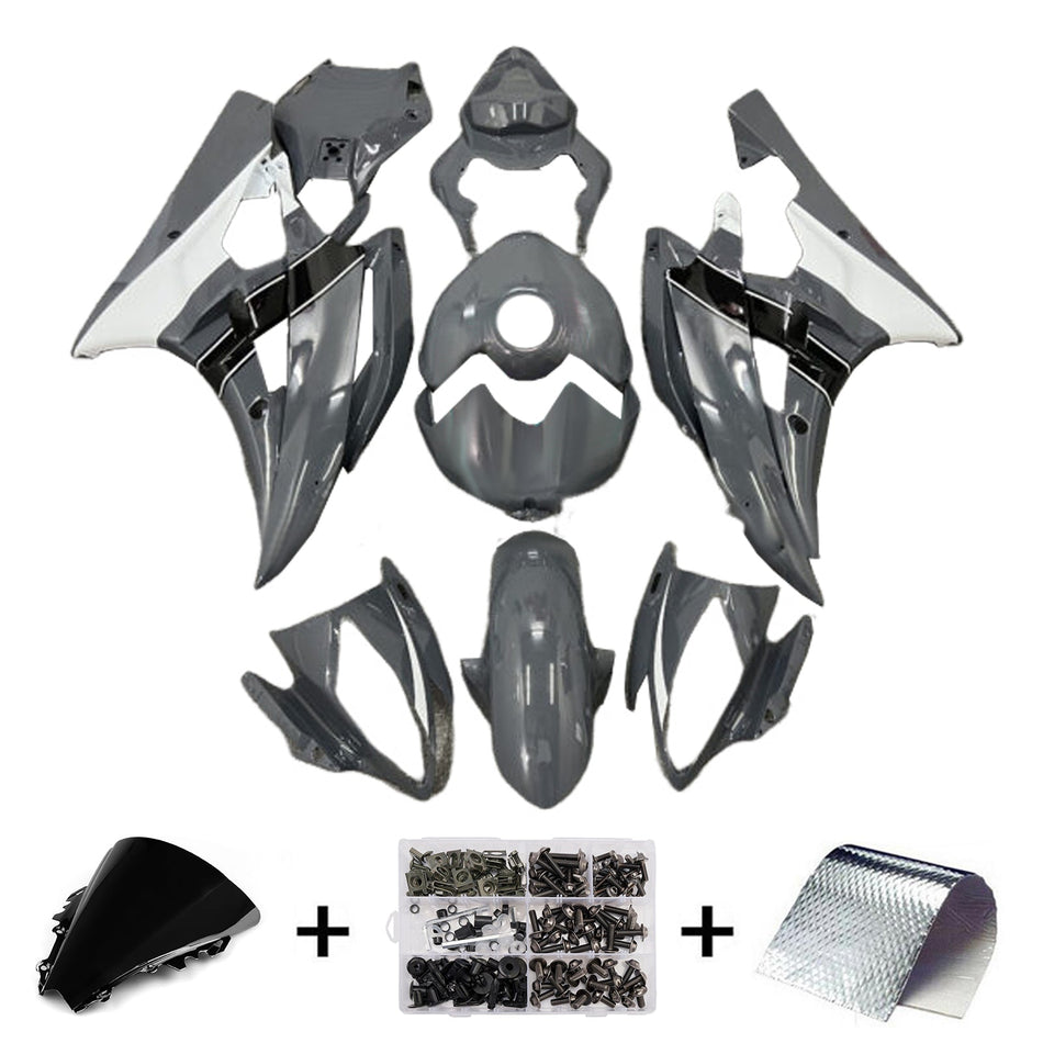 インジェクションフェアリングキット ボディワーク プラスチック ABS ヤマハ YZFR6 YZF-R6 2006-2007用