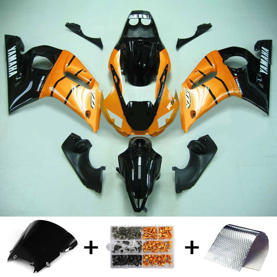 1998-2002 ヤマハ YZF 600 R6 インジェクションフェアリングキット ボディワーク プラスチック ABS #124