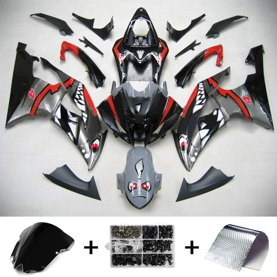 2008-2016 ヤマハ YZF 600 R6 インジェクションフェアリングキット ボディワーク プラスチック ABS #161