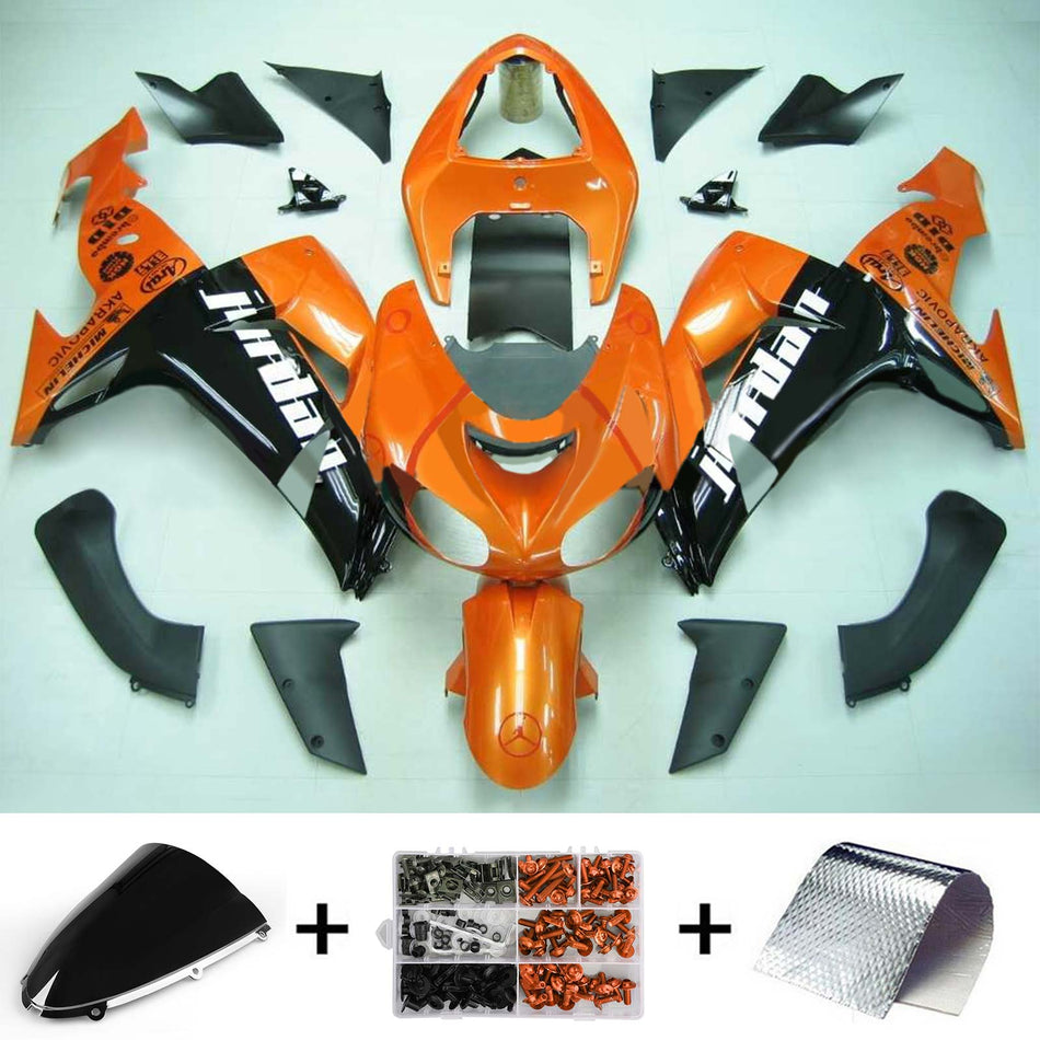 2006-2007 カワサキ ZX10R Amotopart インジェクションフェアリングキット ボディワーク プラスチック ABS #115